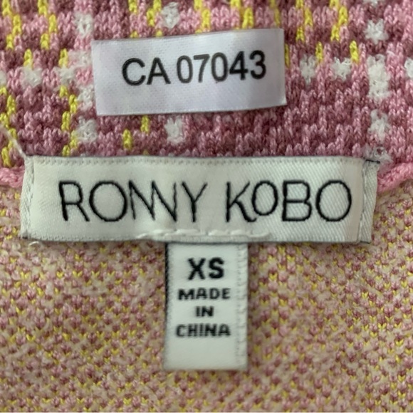 Ronny Kobo Rolana Plaid Knit Mini Skirt, Size XS - Picture 7 of 9